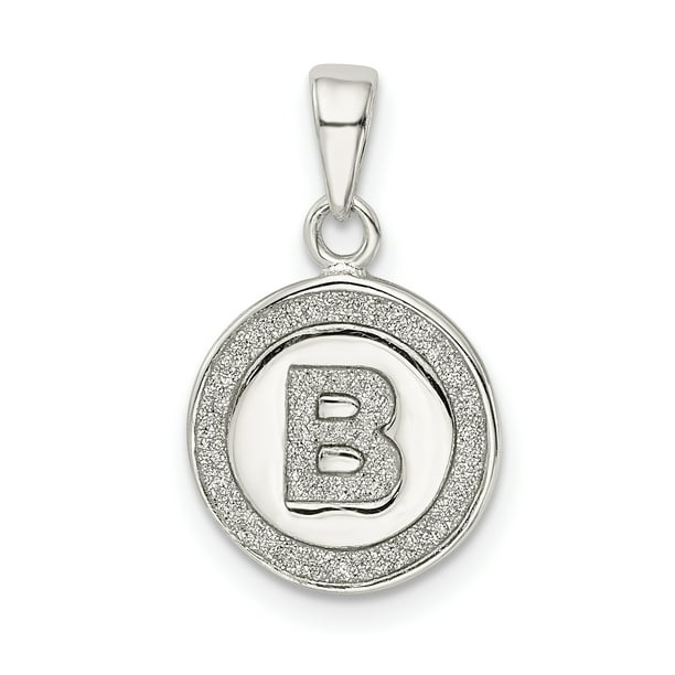 The Letter "B" 925 Sterling Silver Pendant Corona Sun Jewelry b The Letter "B" 925 Sterling Silver Pendant Corona Sun Jewelry b